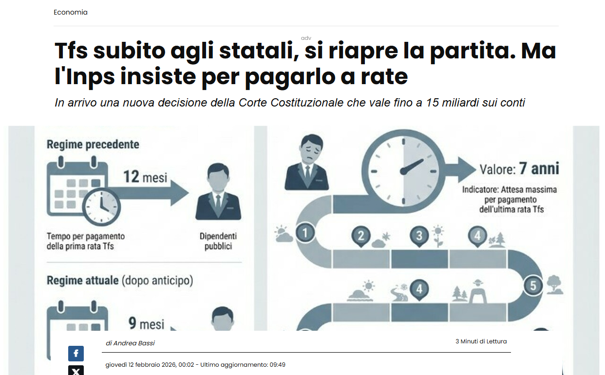 screenshot il messaggero 12/02 tfs